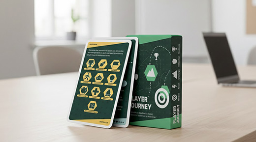 Bild-Player-Journey-Office Team arbeitet gemeinsam im modernen Büro an kreativen Spielideen.