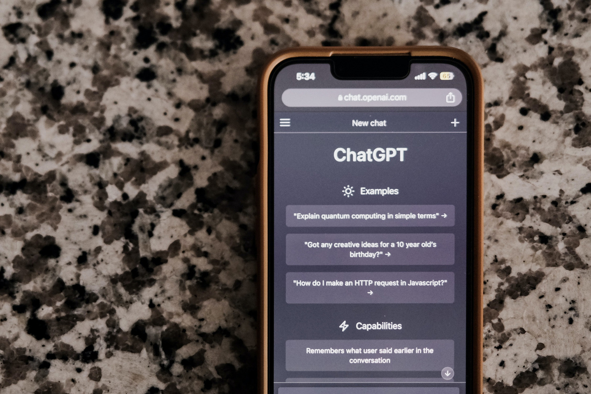 ChatGPT - Beispielhafte Fragen
